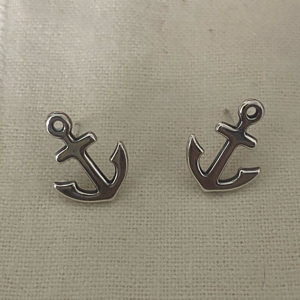 James Avery Retired Anchor Earrings